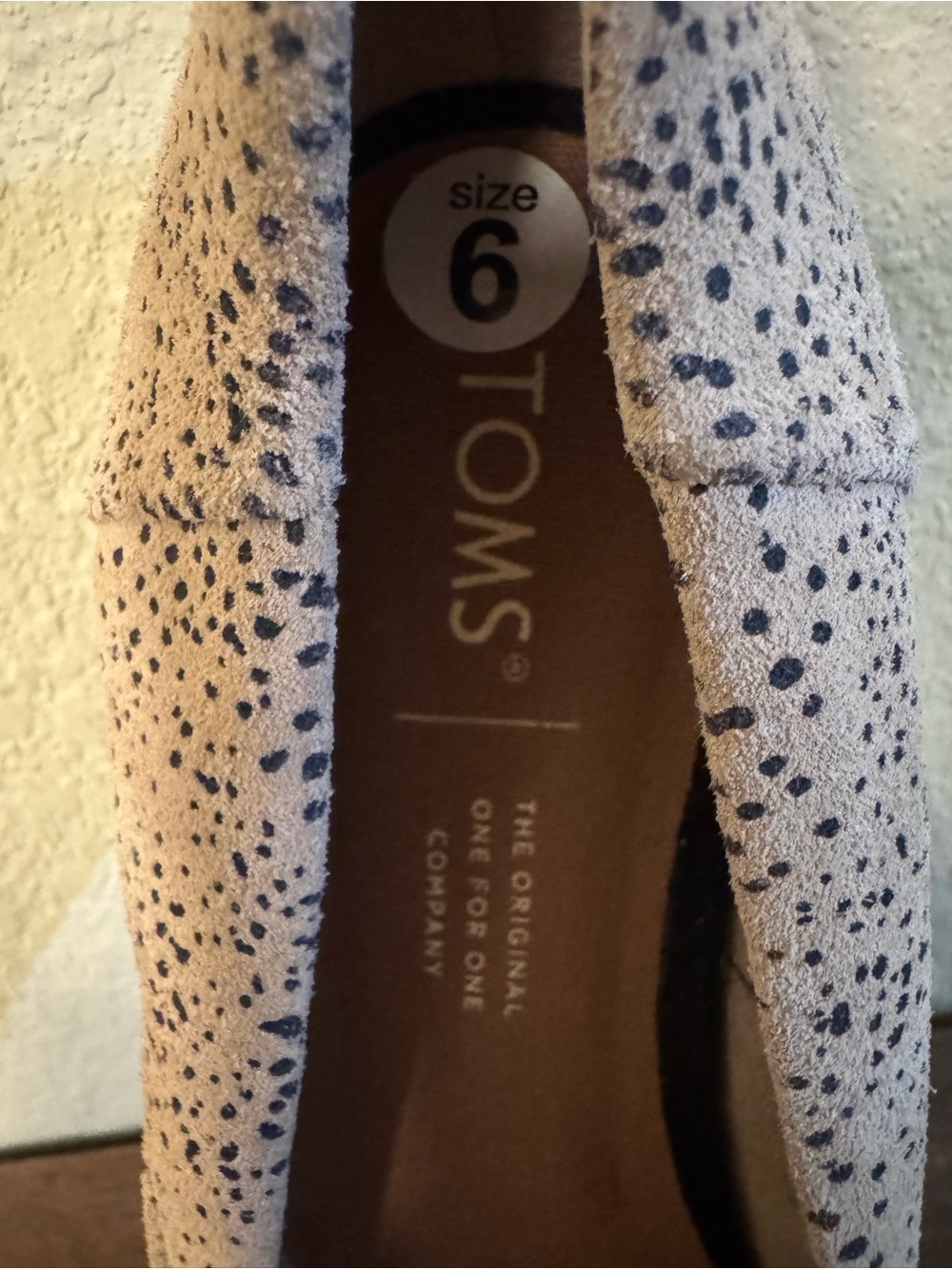 TOMS Jutti Animal Print Suede Leopard Ballet Flat Shoes Size 6!New No Box - Picture 8 of 8